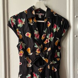 harlow twist front mini dress